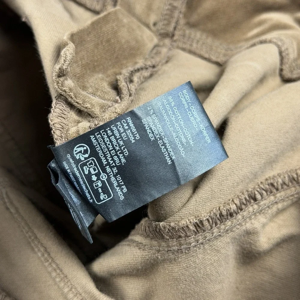Free People Women's Corduroy‎ Pull On Flare Bottom Pants Brown Size Small